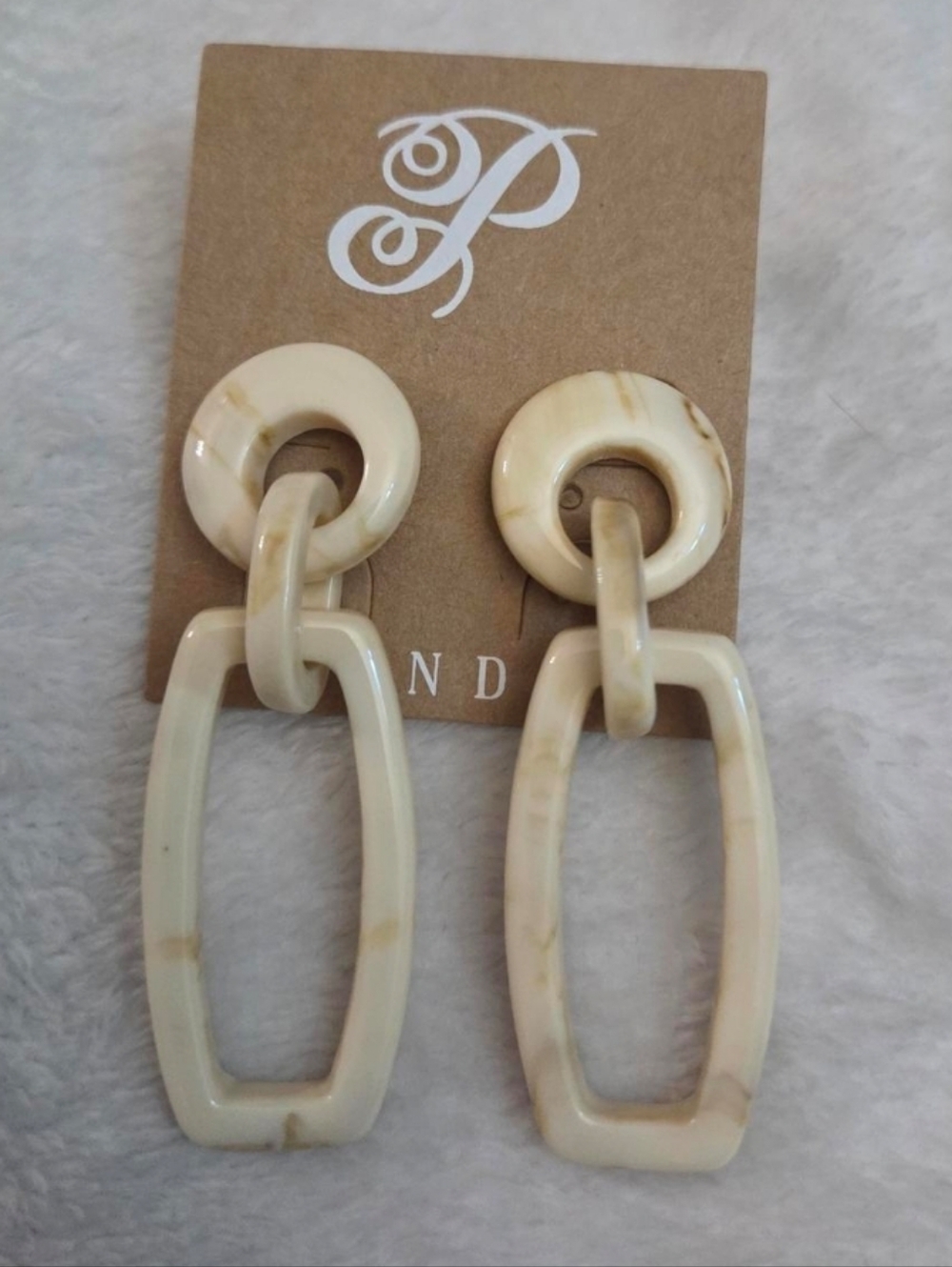 Plunder Acrylic Marble earrings